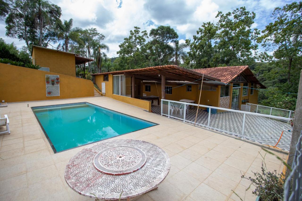 Chacara C Piscina Churrasqueira E Wi-Fi Em Ibiúna Exterior foto